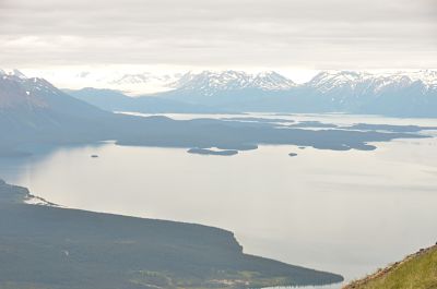 photo of Atling lake and the head the Llewellyn glacier